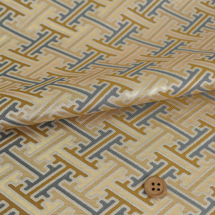 金襴生地(金らん) かわりさやがた(ゴールドベージュ) 10cm単位