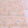 一越ちりめん生地 かすみ桜に手まり(卯の花色) 10cm単位 切り売り クリームベージュひとこし 薄手縮緬 チリメンつまみ細工 花柄