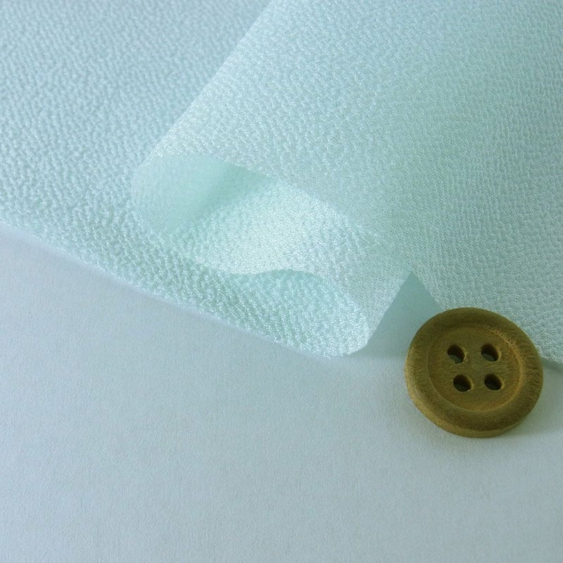 つまみ細工用カット済み生地・一越ちりめん(アイスグリーン) 3cm角 裁断済みひとこしちりめん カット済一越縮緬 ライトグリーン