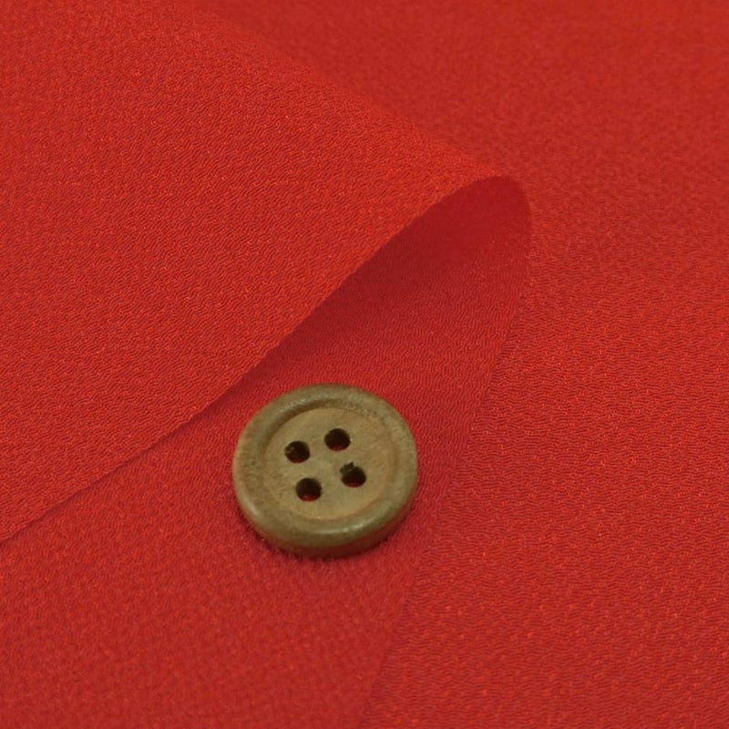 つまみ細工用カット済み生地・一越ちりめん(朱色) 3cm角 裁断済みひとこしちりめん カット済み縮緬 30ミリ角布地 朱赤