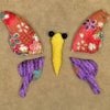 ちりめん手芸キット 風物短冊 4月 花見の宴蝶の舞 お花見風景タペストリー手作りセット 春の和風クラフト簡単押絵
