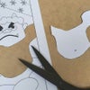 ちりめん手芸キット 風物短冊 2月 厄除け鬼と花椿 節分手作りクラフト ちりめん細工 縮緬押絵キット タペストリー
