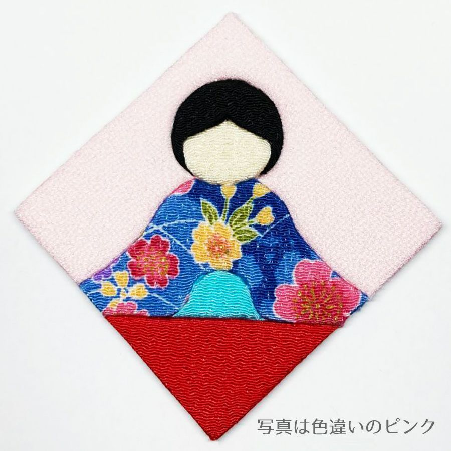 ひな人形手作りキット きめこみタペストリー お雛様(クリーム) |生地