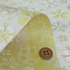 金襴生地(金らん) 花の結晶(白) 10cm単位 切り売り きんらん京都西陣織物 白地 桜柄 モダン花柄 雛人形衣装生地