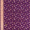 金襴生地(金らん) 丸い小菊の花(深紫) 10cm単位 切り売り 京都西陣織物 きんらん 古代紫 パープル 小紋柄 木目込み人形布