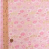 金襴生地(金らん) たてわくに菊桜(きなり/ピンク) 10cm単位 切り売り 立涌文様 伝統柄 モダンかわいい 西陣織物 花柄きんらん 白桃色