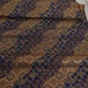 金襴生地(金らん) 蜀江文と市松の道長取り(藍色/錆金) 10cm単位 切り売り 西陣織布地 蜀江文様 古典柄 伝統文様 七五三袴生地 男の子はかま