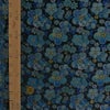 金襴生地(金らん) 親子ねじ梅(黒/青) 10cm単位 切り売り 梅柄西陣織きんらん ブルー系 ねじり梅 捻じ梅 古典柄 伝統柄