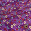 ちりめん生地 露芝に小菊(紫) 10cm単位 切り売り ちりめん細工生地 レーヨン縮緬 手芸用チリメン 小花柄 パープル