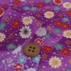 ちりめん生地 露芝に小菊(紫) 10cm単位 切り売り ちりめん細工生地 レーヨン縮緬 手芸用チリメン 小花柄 パープル