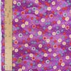 ちりめん生地 露芝に小菊(紫) 10cm単位 切り売り ちりめん細工生地 レーヨン縮緬 手芸用チリメン 小花柄 パープル