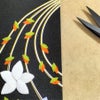 ちりめん手芸キット もてなしの花 9月 キキヨウ(桔梗) 縮緬押絵 押し絵クラフト ちりめん細工 布絵ミニタペストリー