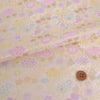 金襴生地(金らん) たてわくに菊桜(イエロー)