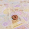 金襴生地(金らん) たてわくに菊桜(イエロー)