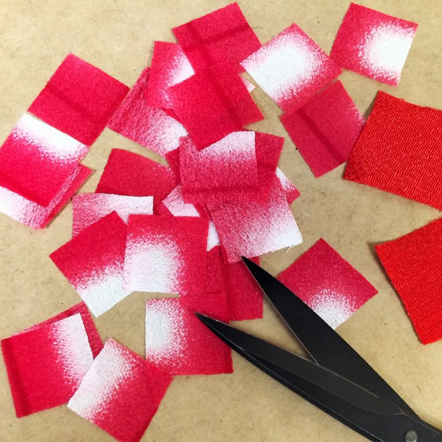 ちりめん細工キット 迎春リース |生地 和柄/和布/ちりめん手芸通販布がたり
