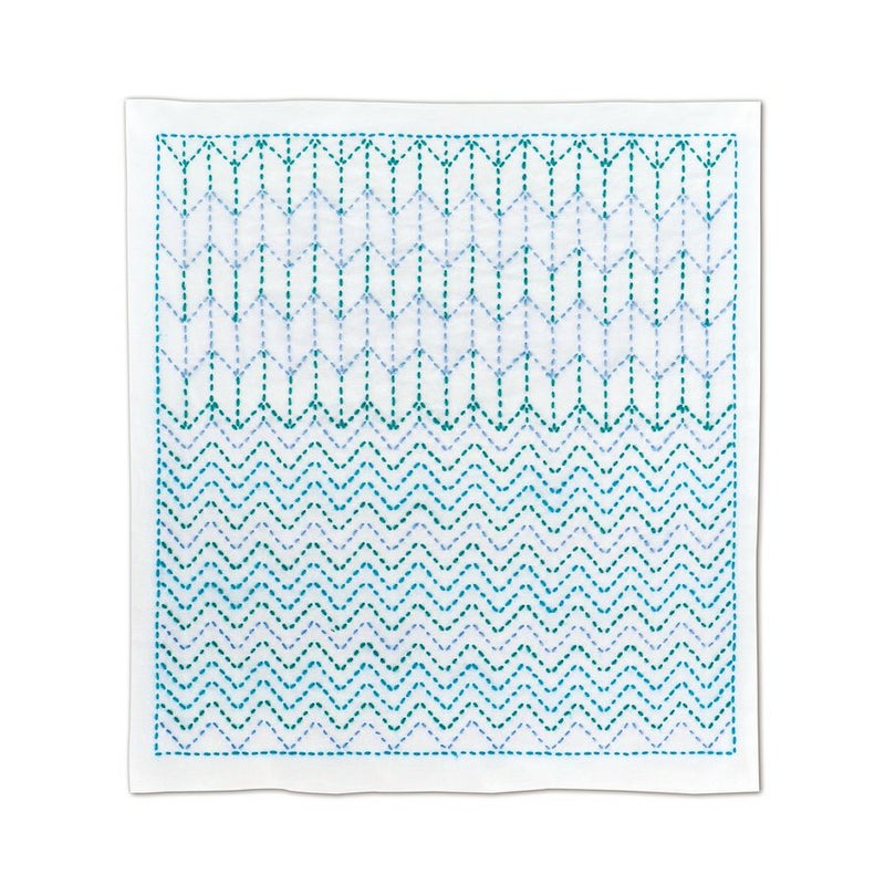 刺し子キット 花ふきん「和-Nagomi」矢羽根