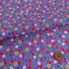 ちりめん生地 小花の宝箱(藤色) 10cm単位 切り売り