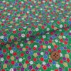 ちりめん生地 小花の宝箱(緑) 10cm単位 切り売り