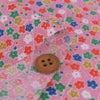 ちりめん生地 小花の宝箱(ピンク)