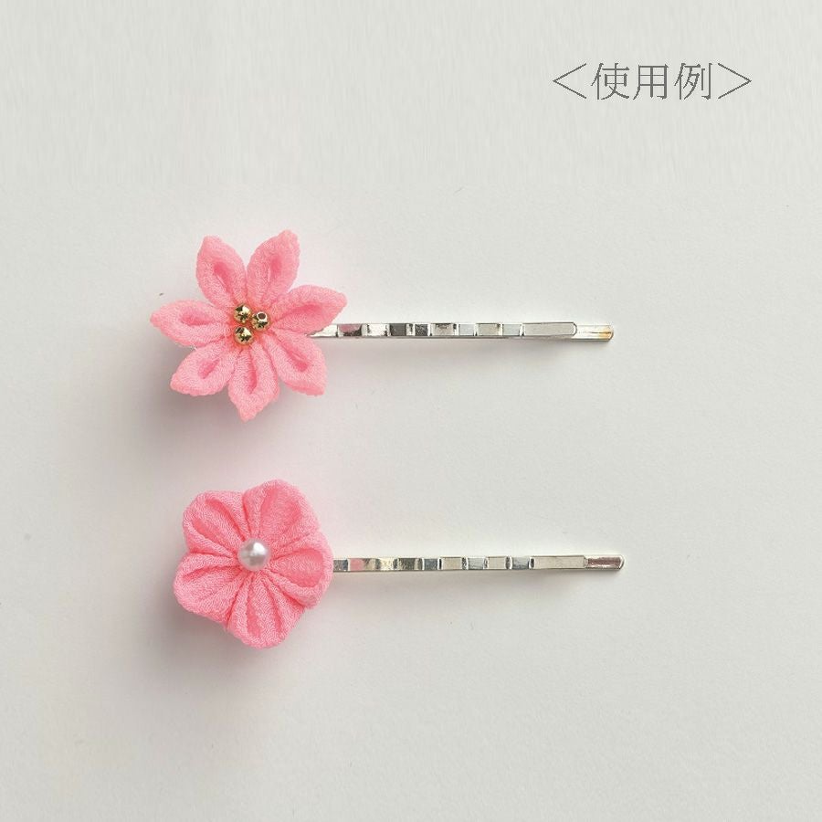 つまみ細工完成パーツ irohana(イロハナ) 単色 剣つまみ 珊瑚