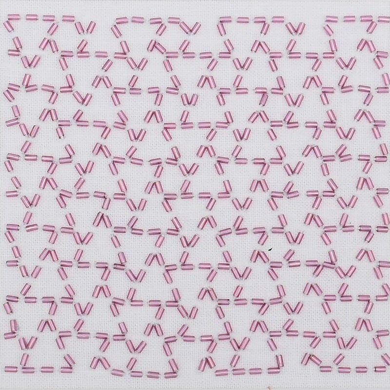 ビーズ刺し子キット 結び亀甲