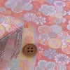 金襴生地(金らん) 親子ねじ梅(サーモンピンク)