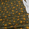 コットン生地 点描に猫の日常(カーキグレー) 10cm単位 切り売り