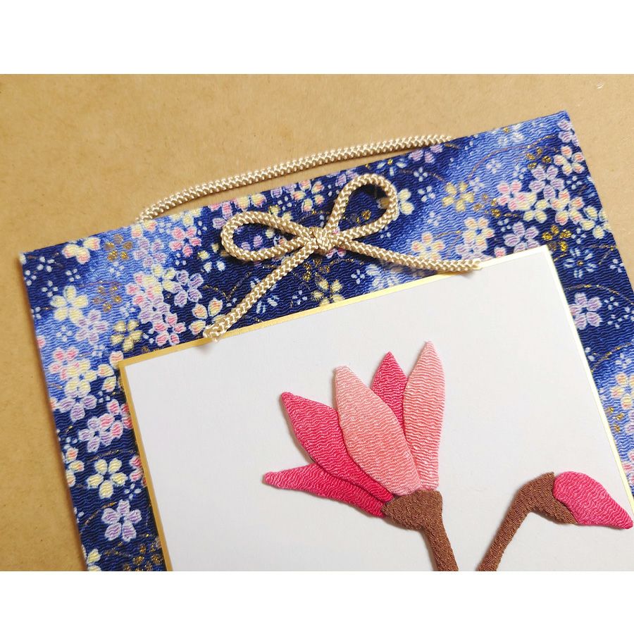 押し絵色紙細工キット なごみの花八景 シクラメン |生地 和柄/和布
