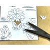 押し絵色紙細工キット なごみの花八景 福寿草