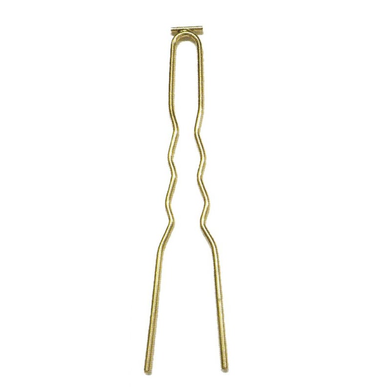 ピン取付ループ付かんざしパーツ・10cm ゴールド