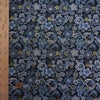 金襴生地(金らん) 梅絵巻(紺) 10cm単位 切り売り