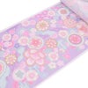 着物用洗える生地 のしめに花と丸紋散らし(パステル系) 1反売り(約12m)