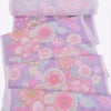 着物用洗える生地 のしめに花と丸紋散らし(パステル系) 1反売り(約12m)