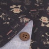 コットン生地 ねこのレストラン(ダーク)