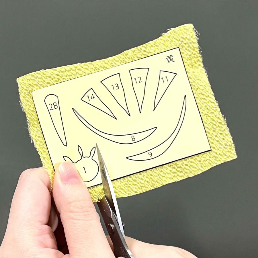 季節のかんたん貼り絵キット お月見 |生地 和柄/和布/ちりめん手芸通販
