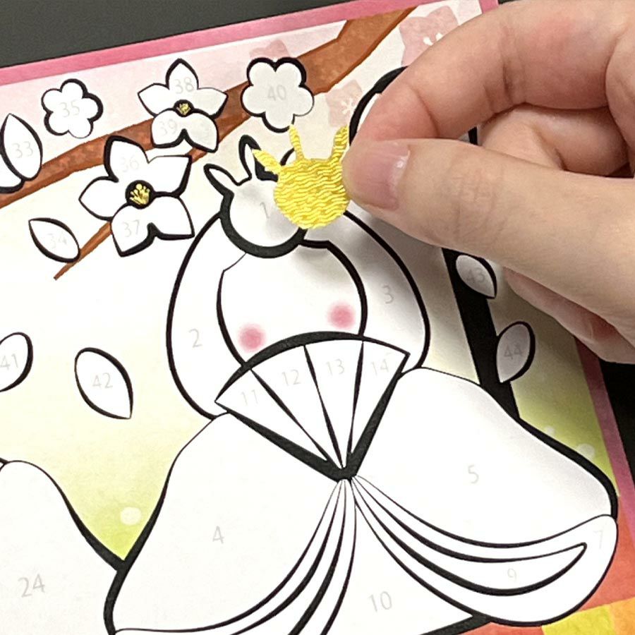 季節のかんたん貼り絵キット 日本の夏 |生地 和柄/和布/ちりめん手芸