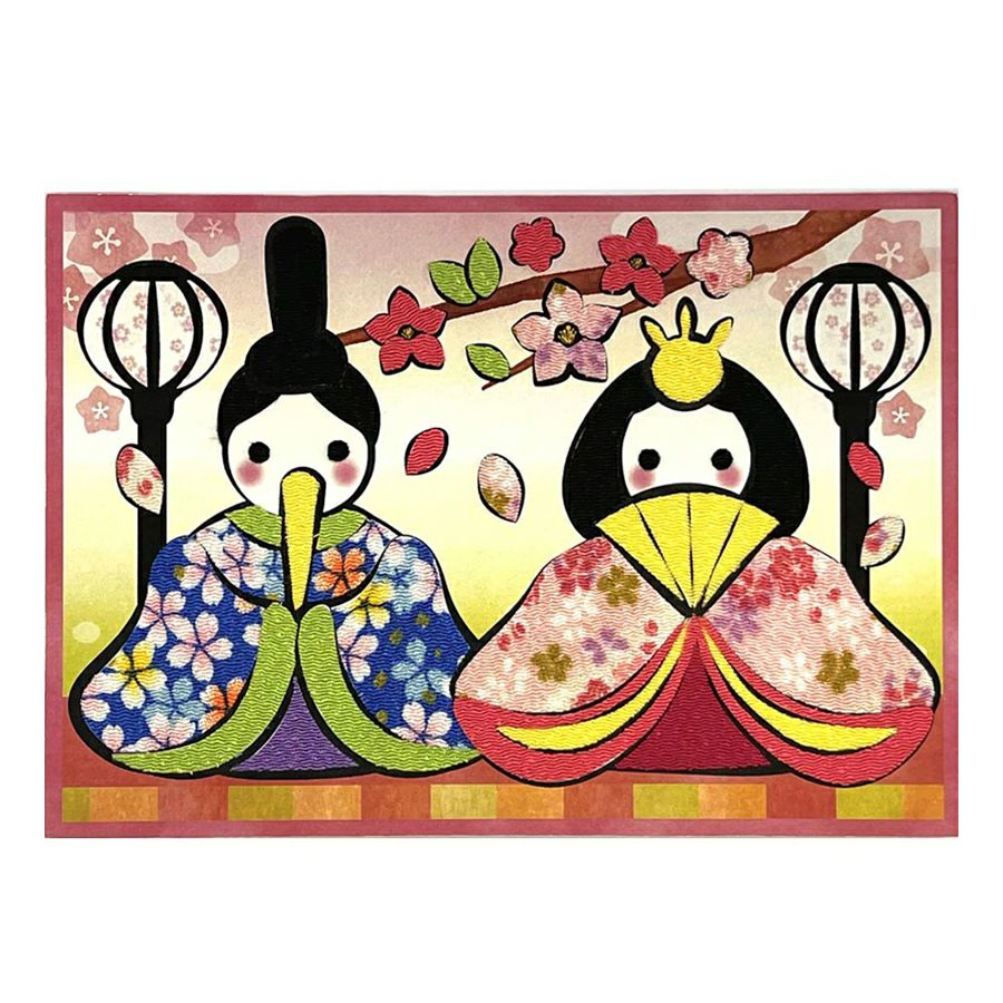 2236様感謝‼️ひな祭り記念‼️最上手伊万里　梅おしどり&鶴亀切支丹舟形刺身皿5客 季節のかんたん貼り絵キット ひなまつり |生地 和柄/和布/ちりめん手芸
