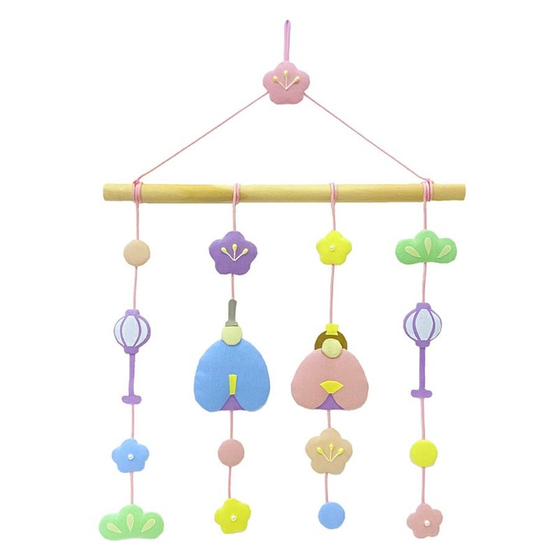 お雛様手作りキット 4連つるし飾り あわいろ