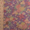 古布調ちりめん生地 花いかだ文様(藤紫) 10cm単位 切り売り