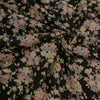 和柄コットン生地 くすみしだれ桜(黒) 10cm単位 切り売り