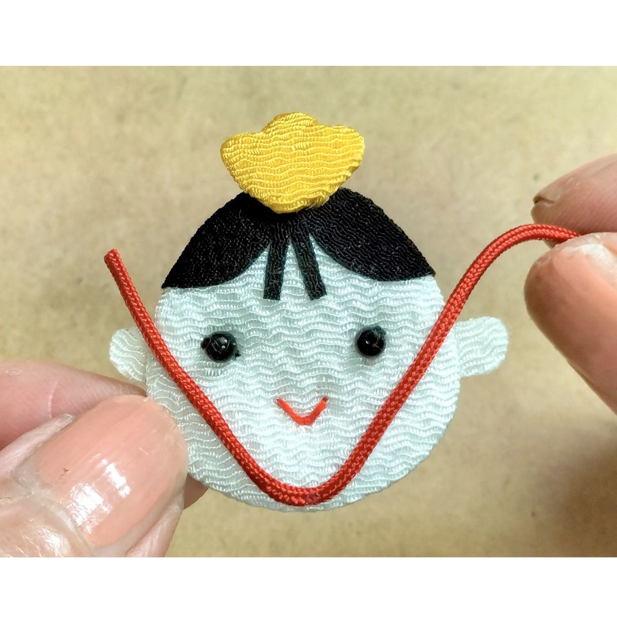 雛人形手作りキット ぷくぷくリース 仲良しひな祭り |生地 和柄/和布