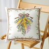 クロスステッチキット クッション ミモザのスワッグブーケ・オノエメグミ ミモザコレクション