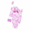 着物用洗える生地 梅花に手まりと糸巻き(薄紫) 1反売り(約12m)