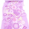着物用洗える生地 梅花に手まりと糸巻き(薄紫) 1反売り(約12m)