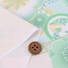 着物用洗える生地 梅花に手まりと糸巻き(淡緑) 1反売り(約12m)