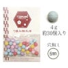 穴なしパステルビーズ 直径6mm・4g/約30個入