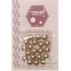  樹脂半円パール 直径8mm・約20個入(アンティークゴールド)