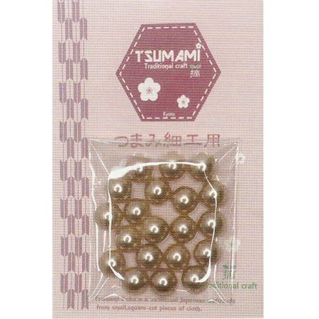  樹脂半円パール 直径8mm・約20個入(アンティークゴールド)