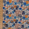 ポリちりめん生地 四季の花あつめ(夏涼/なつすず) 10cm単位 切り売り