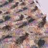 和柄コットン生地 野辺の花にうさぎ(ベージュ) 10cm単位 切り売り